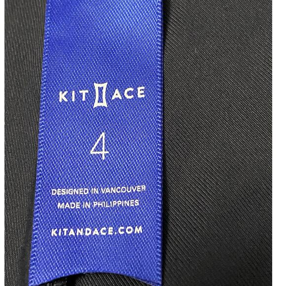 Kit And Ace Straight Leg Pant Ankle Navy Blue Women’s Size 4 Work Office Casual - Picture 5 of 10